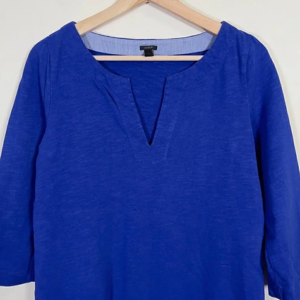 J.CREW TUNIC DRESS IN ROYAL BLUE